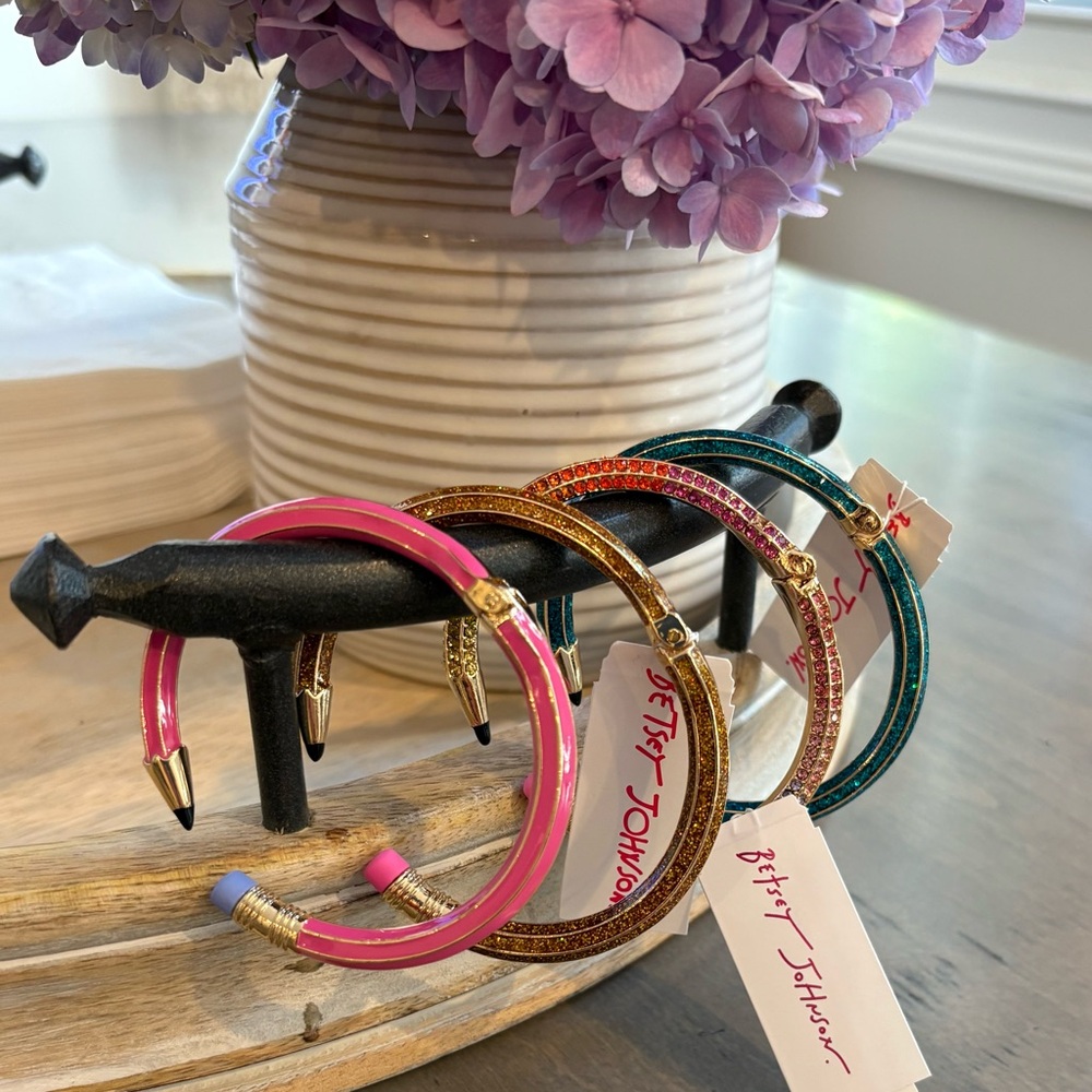 Betsey Johnson Pencil Bracelets - Set of 4